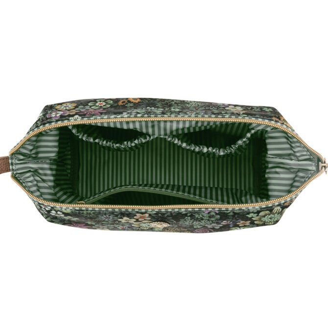Pip Studio Cooper Trousse Cosmétique Grande Tutti i Fiori Vert 26x18x12cm