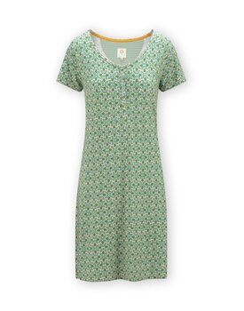 Pip Studio Daisy Short Sleeve Nightdress Verano Green M