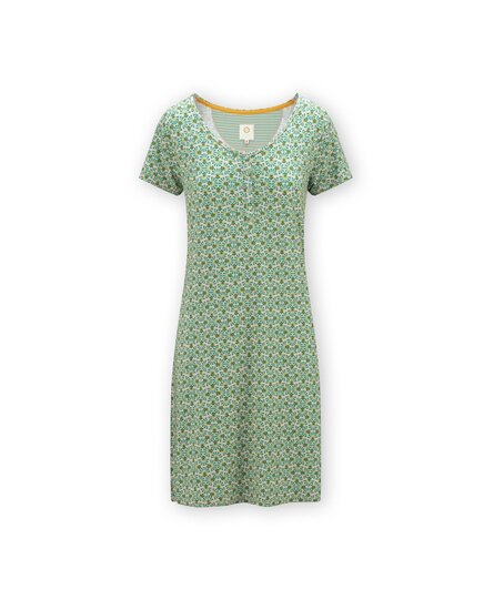 Pip Studio Daisy Short Sleeve Nightdress Verano Green M