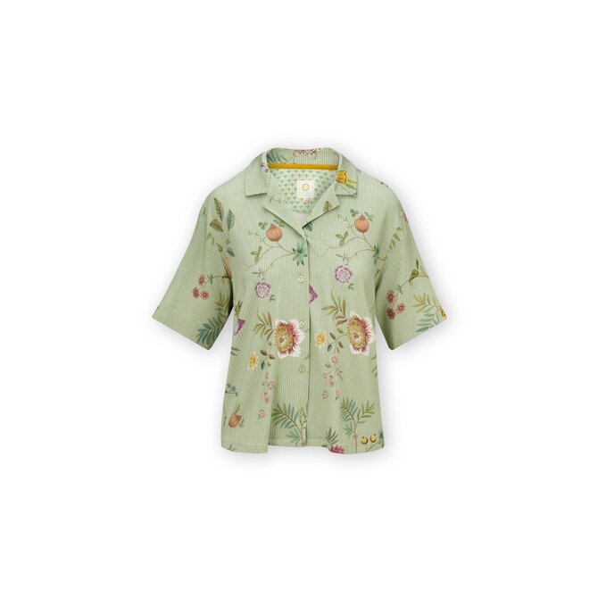 Pip Studio Flora Haut à Manches Courtes La Dolce Vita Vert Clair S