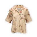 Pip Studio Pip Studio Flora Short Sleeve Top Amor de Dios Sand S