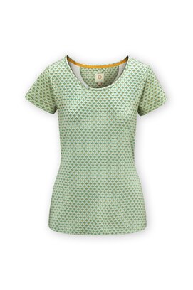 Pip Studio Tilly Short Sleeve Top Mi Vida Green S