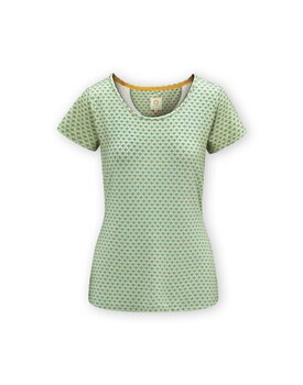 Pip Studio Tilly Short Sleeve Top Mi Vida Green L