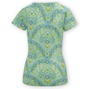 Pip Studio Pip Studio Tilly Short Sleeve Top Alba Blue Green XL
