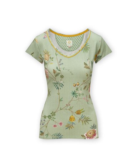 Pip Studio Toy Short Sleeve Top La Dolce Vita Light Green S