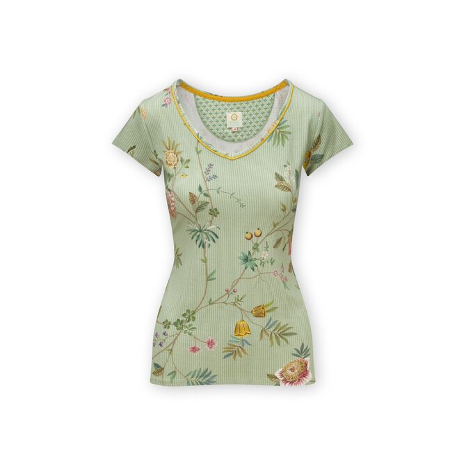 Haut à manches courtes Pip Studio Toy La Dolce Vita Vert Clair S