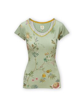 Pip Studio Toy Short Sleeve Top La Dolce Vita Light Green M