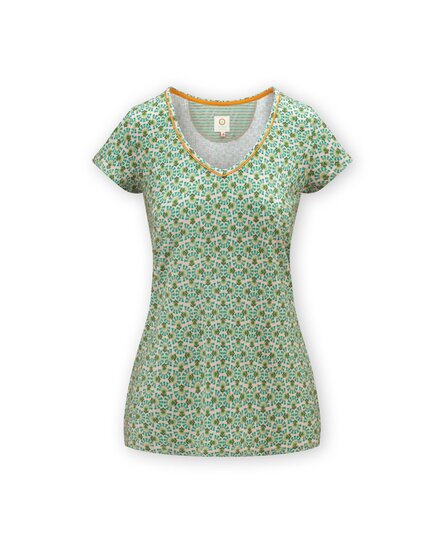 Pip Studio Toy Short Sleeve Top Verano Green L