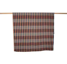 David Fussenegger NOVA plaid en coton à rayures superposées 145x220 cm marine