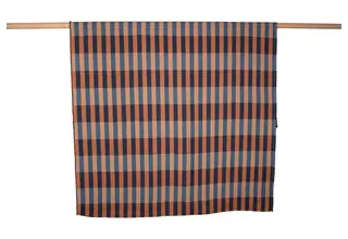 David Fussenegger NOVA cotton plaid overlapping stripes 145x220 cm navy