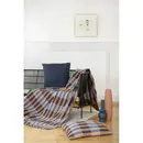 David Fussenegger David Fussenegger NOVA plaid en coton à rayures superposées 145x220 cm marine