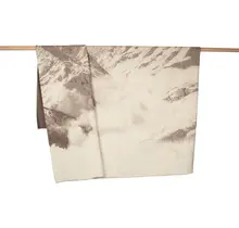 David Fussenegger LUCA flanelle de coton à carreaux Panorama Alpin 240x220 cm Marron