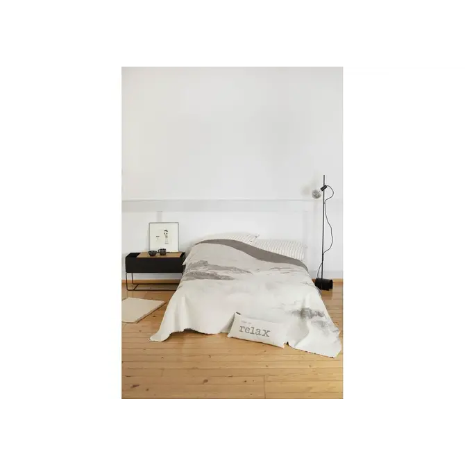 David Fussenegger LUCA flanelle de coton à carreaux Panorama Alpin 240x220 cm Marron