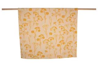 David Fussenegger JADE 100% Katoenen Deken Florals (GOTS) 150x200 cm Senf