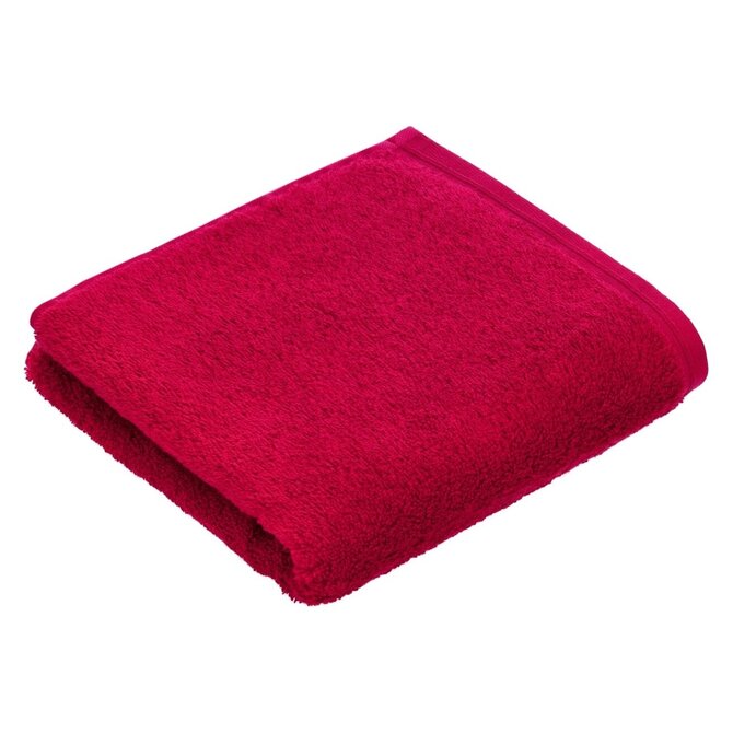 Serviette Vossen Vegan Life 3680 rouge cerise 50x100