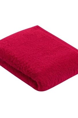 Vossen Serviette de Douche Vegan Life 3680 rouge cerise 67x140