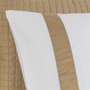 Dommelin Dommelin Housse de couette Listra Satin 300TC Blanc-Bronze 140x200/220 cm