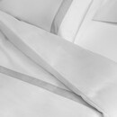 Dommelin Dommelin Housse de couette Listra Satin 300TC Blanc-Argent 140x200/220cm