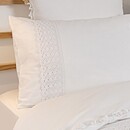 Dommelin Dommelin Housse de couette Lace Percal 200TC White 140x200/220 cm