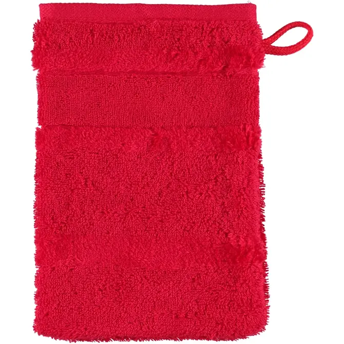 Cawö Noblesse2 Gant de toilette Uni Rouge