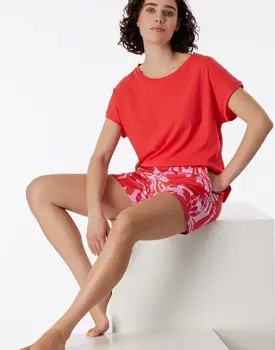 Schiesser Pyjama Short red 181245 36/S