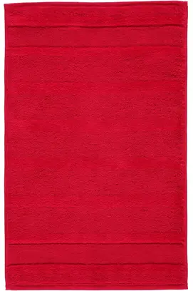 Cawö Noblesse2 Uni Serviette de toilette 30x50 Rouge