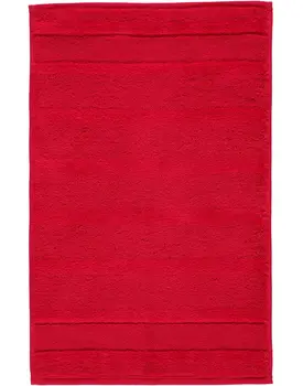 Cawö Noblesse2 Uni Gastendoekje 30x50 Rood