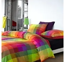 Essenza Arc de Check - Housse de couette rouge 240x200/220