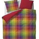 Essenza Essenza Arc de Check - Housse de couette rouge 240x200/220