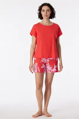Schiesser Pyjama Short red 181245 42/XL