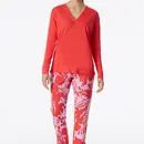 Schiesser Schiesser Pyjama Long red 181246 36/S