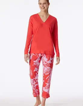 Schiesser Pyjama Long red 181246 36/S