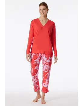 Schiesser Pyjama Long red 181246 36/S