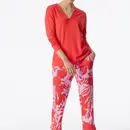 Schiesser Schiesser Pyjama Long red 181246 36/S