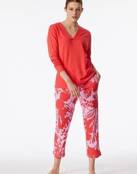 Schiesser Pyjama Long red 181246 36/S