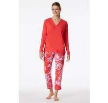 Schiesser Pyjama Long red 181246 38/M