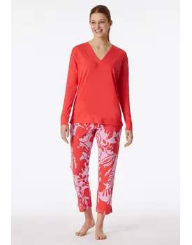 Schiesser Pyjama Long red 181246 40/L