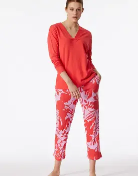 Schiesser Pyjama Long red 181246 40/L