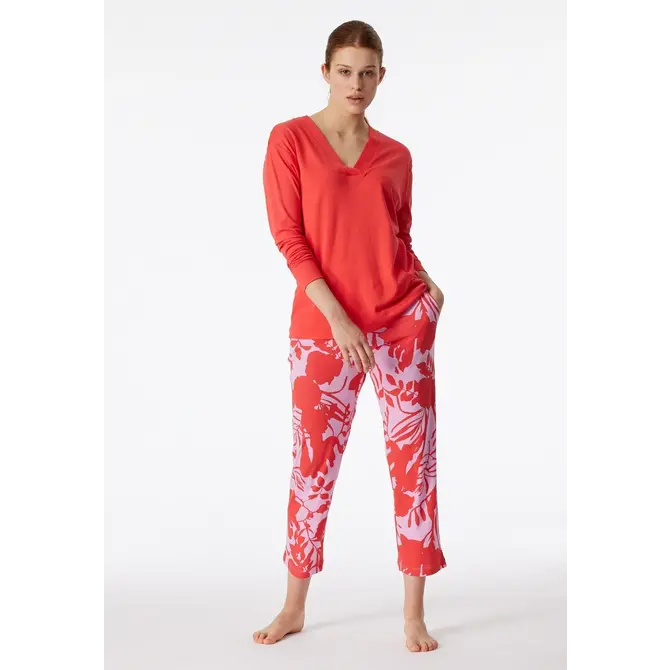 Schiesser Pyjama Long rouge 181246 46/3XL