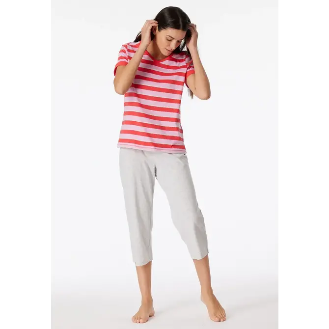 Schiesser Pyjama Long red 181254 42/XL