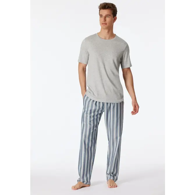 Schiesser Long Pants bluegrey 180292 48/S