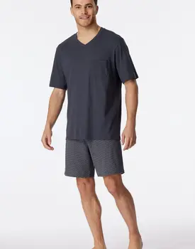 Schiesser Pyjama Short charcoal 181153 48/S