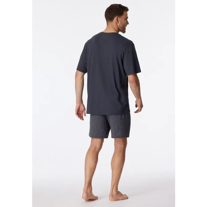 Schiesser Pyjama Short charcoal 181153 56/XXL