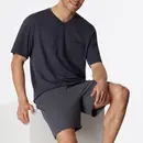 Schiesser Schiesser Pyjama Short charcoal 181153 56/XXL