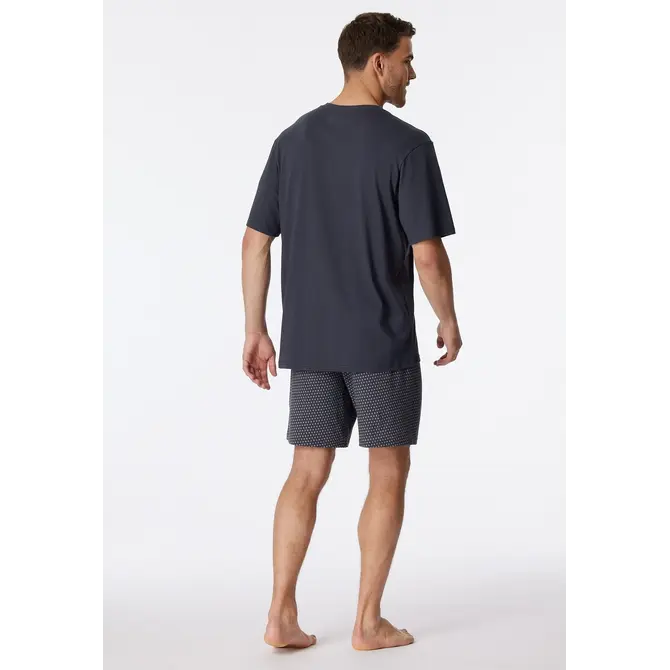 Schiesser Pyjama Short charcoal 181153 58/3XL