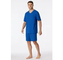 Schiesser Pyjama court bleu indigo 181153 48/S