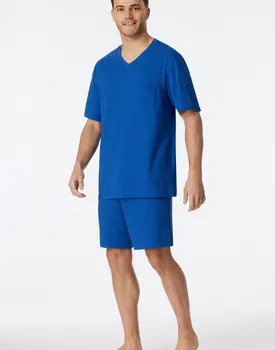 Schiesser Pyjama Short indigo blue 181153 52/L