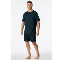 Schiesser Pyjama court bleu nuit 181155 48/S