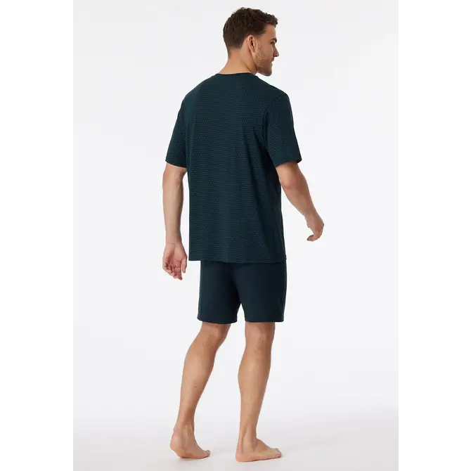 Schiesser Pyjama court bleu nuit 181155 48/S