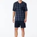 Schiesser Schiesser Pyjama Short bleu nuit 181161 54/XL